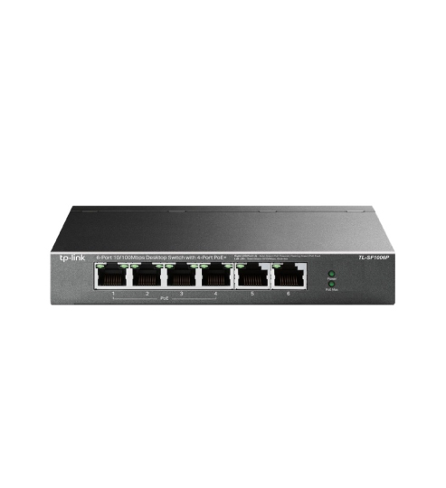 SWITCH 6P 10/100MBPS 4P POE +