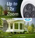 CAM IP PT DE 3 LENTES PARA EXTERIOR 4MP/2.8MM + 4MP/6MM + 4MP/12MM