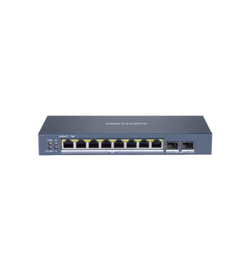 XX SMART SWITCH ADMINIS 8 POE ALL 1000M (1G) + 2 UP FIBRA OPTICA GIGABITE - VLAN - PROYECTOS