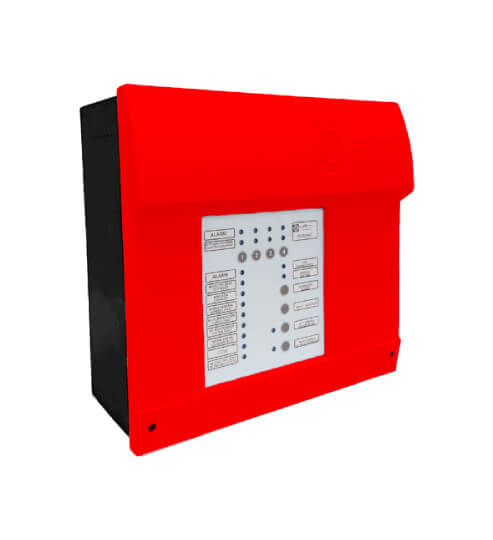 CENTRAL INCENDIO CONVEN 4 ZONAS PUERTA ROJA