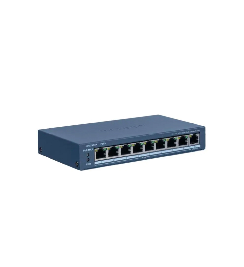 SMART SWITCH ADMINIS 8 POE MIX 100M + 1 UP RJ45 GIGABITE - BAJO CONSUMO