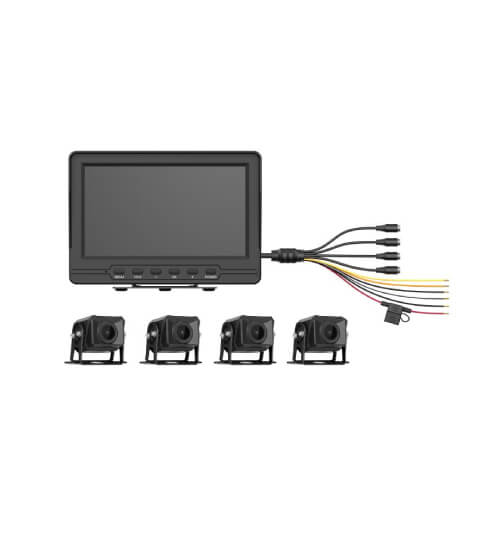 KIT SOLUC MOVIL CON 4 CAMARAS Y MONITOR LCD Y CABLES
