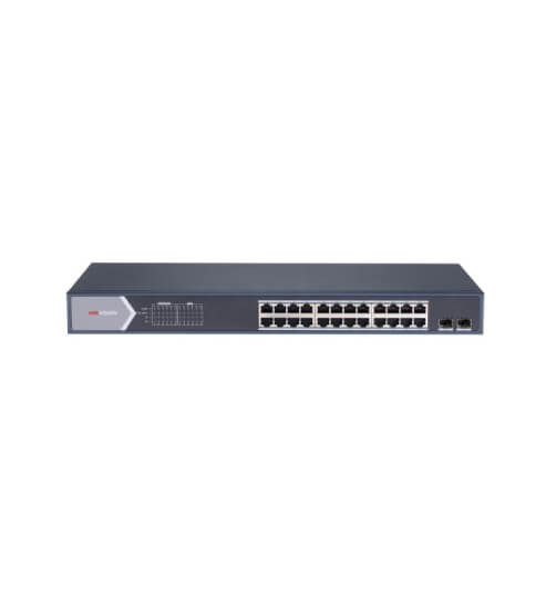 SMART SWITCH ADMINIS 24 POE ALL 1000M (1G) + 2 UP SFP (1G) - VLAN - PROYECTOS