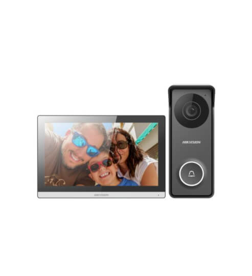 KIT VIDEO PORTERO HIBRIDO (MONITOR + PORTERO) -  4 HILOS – COMPATIBLE CON KIS213