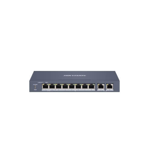 SMART SWITCH ADMINIS 8 POE MIX 100M + 2 UP RJ45 GIGABITE - 1° Y 2°P HI-POE