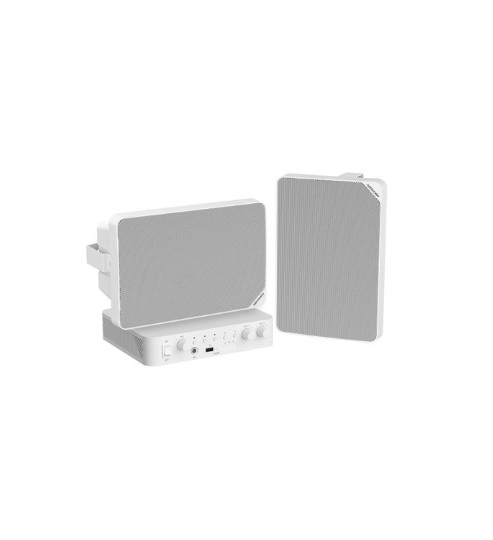 KIT AUDIO ANALOGICO CON AMPLIFICADOR DE 60W Y 2 ALTAVOCES 20W