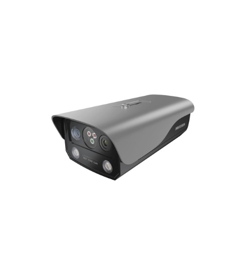 CAMARA IP 4MP TUBO - GRIS - CON DETECCION DE FUEGO Y TEMP