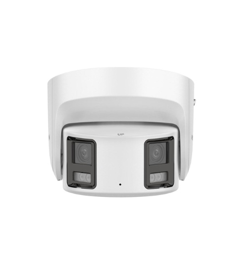 TURRET PANORAMICA IP 8MP 4MM COLORVU2.0 SMART HYBRID LIGHT CON ALTAVOZ Y LUZ STROBO BLANCA