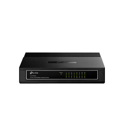SWITCH 16P 10/100MBPS. CASE PLASTICO