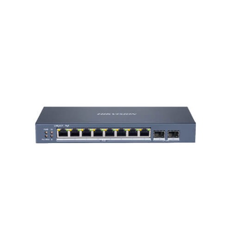 [HK-DS-3E1510P-SI] SWITH ADMIN 8 PUERTOS POE 2 PUERTOS 1000M Y 1P FIBRA