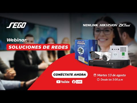 📢WEBINAR HIKVISION, ZKTECO & NEWLINK: SOLUCIONES DE REDES