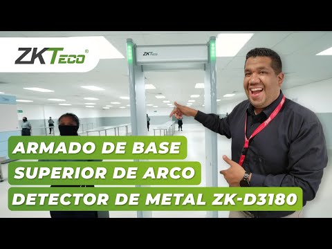 ARMADO DE BASE SUPERIOR DE ARCO DETECTOR DE METAL ZK-D3180 DE ZKTECO