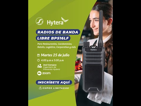 Radios de banda libre BP516LF