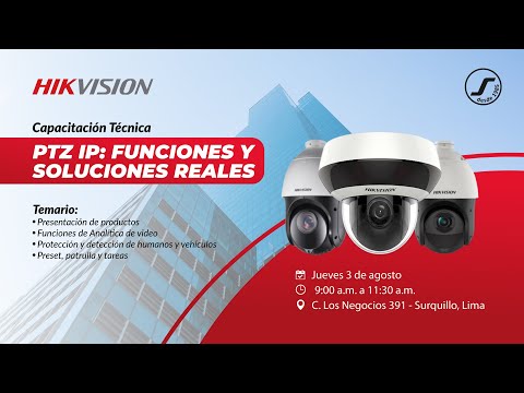 📢 Capacitación Técnica PTZ IP: Funciones y Soluciones Reales 📢
