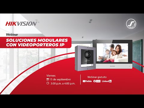 📢 WEBINAR: SOLUCIONES MODULARES CON VIDEOPORTEROS IP 📢