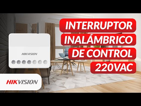 Interruptor Inalámbrico de Control 220VAC (Modelo: HK-DS-PM1-01H-WB) Hikvision